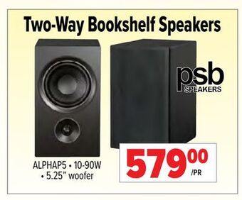 2001 Audio Video Two-way bookshelf speakers offer