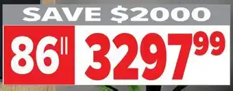 2001 Audio Video Lg 86" qned tv offer