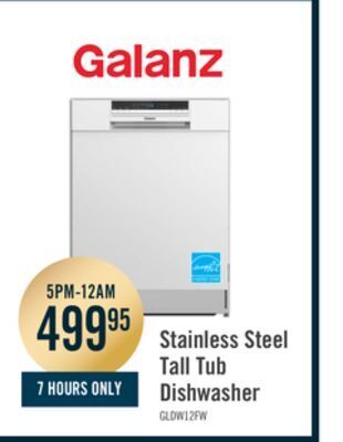 The Brick Galanz 24" front-control dishwasher - gldw12fwea5a offer