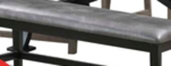 The Brick Ironworks counter-height dining bench offer