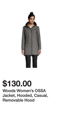 Sport Chek Woods women's ossa jacket, hooded, casual, removable hood offer