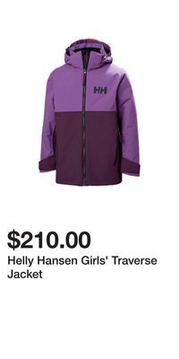 Sport Chek Helly hansen girls' traverse jacket offer