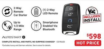 Visions Electronics Command start 2-way remote car starter offer