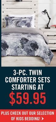The Brick 3-pc. twin comforter sets offer