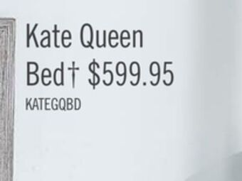 The Brick Kate queen bed - grey offer