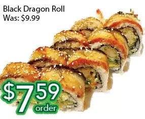Ample Food Market Black dragon roll offer