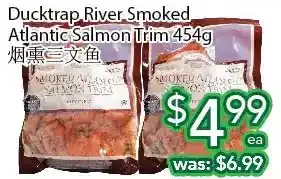 Ample Food Market Ducktrap river smoked atlantic salmon trim offer