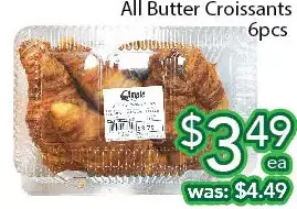 Ample Food Market All butter croissants offer