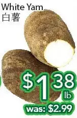 Ample Food Market White yam offer