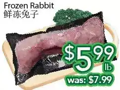Ample Food Market Frozen rabbit offer