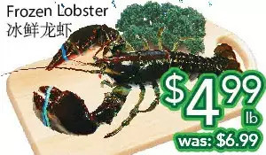Frozen lobster
