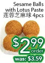 Ample Food Market Sesame balls with lotus paste offer
