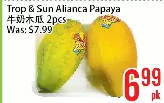 Bestco Food Mart Trop & sun alianca papaya offer