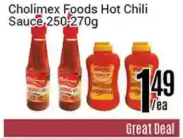 Nations Fresh Foods Cholimex foods hot chili sauce offer