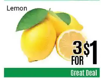 Nations Fresh Foods Lemon offer