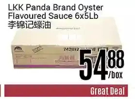Nations Fresh Foods Lkk panda brand oyster flavoured sauce offer