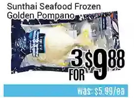 Nations Fresh Foods Sunthai seafood frozen golden pompano offer