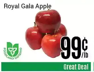 Nations Fresh Foods Royal gala apple offer