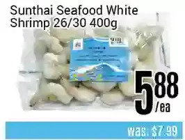 Nations Fresh Foods Sunthai seafood white shrimp offer