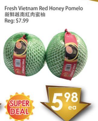 Fresh Palace Supermarket Fresh vietnam red honey pomelo offer