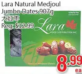Lara natural medjoul jumbo dates