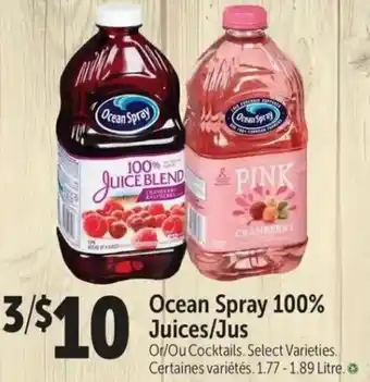 ValuFoods Ocean Spray 100% Juices/Jus offer