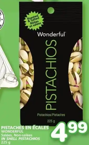 IGA Wonderful In Shell Pistachios 225 g offer