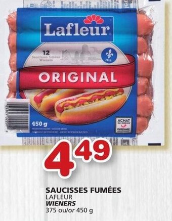IGA Lafleur Wieners 450 g offer