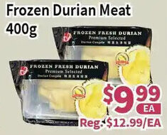Blue Sky Supermarket Frozen Durian Meat 400g offer