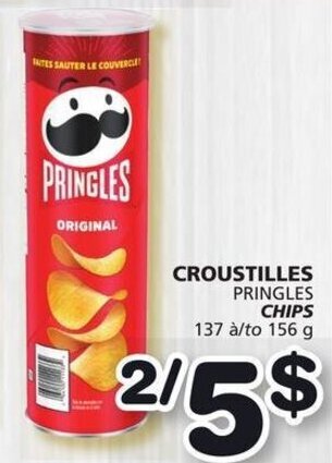 Pringles Chips 156 g