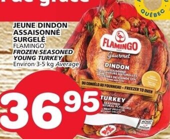 IGA Flamingo Frozen Seasoned Young Turkey 3-5 kg offer