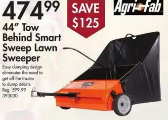44" Tow Behind Smart Sweep Lawn Sweeper