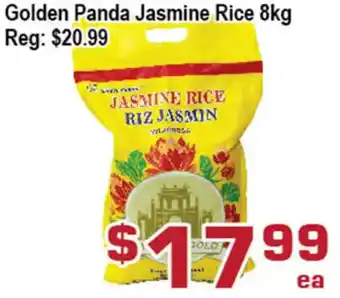 Top Food Supermarket Golden Panda Jasmine Rice 8Kg offer