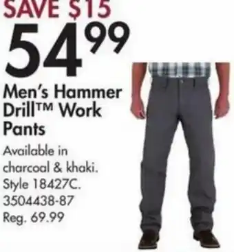 Peavey Mart Noble Men's Hammer Drill Work Pants offer
