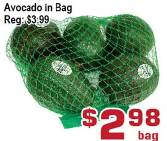 Top Food Supermarket Avocado In Bag offer