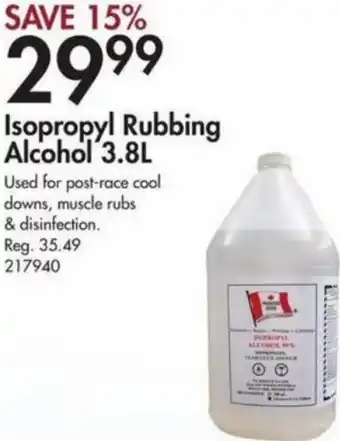 Isopropyl Rubbing Alcohol 3.8L