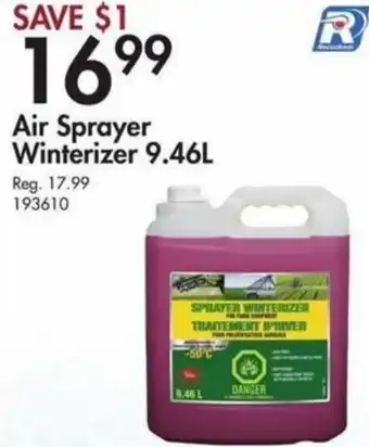 Air Sprayer Winterizer 9.46L