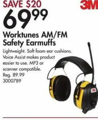 3M Worktunes AM/FM Safety Earmuffs
