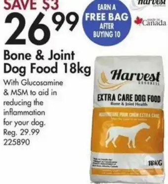 Peavey Mart Harvest Bone & Joint Dog Food 18kg offer