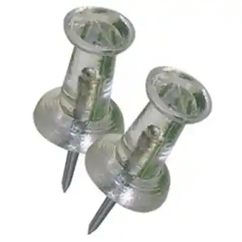Lowe's Hillman 13/16-in clear plastic push pin (40-pack) offer