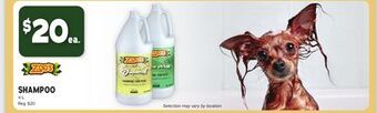Ren’s Pets Depot Zoo's shampoo offer