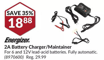 Princess Auto Energizer 2a battery charger/maintainer offer
