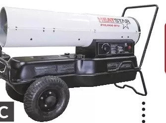 Princess Auto Forced-air kerosene heaters offer