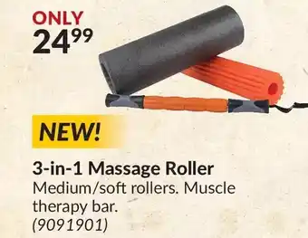 Princess Auto 3-in-1 massage roller offer