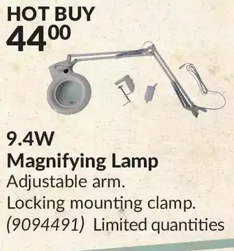 Princess Auto 9.4w magnifying lamp offer