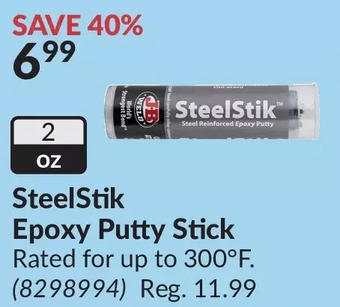 Princess Auto Steelstik epoxy putty stick offer