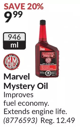 Princess Auto Marvel mystery oil offer