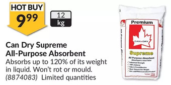 Princess Auto Can dry supreme all-purpose absorbent offer