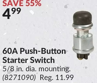 Princess Auto 60a push-button starter switch offer