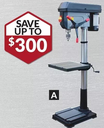 Princess Auto 20 in. floor-mount drill press offer